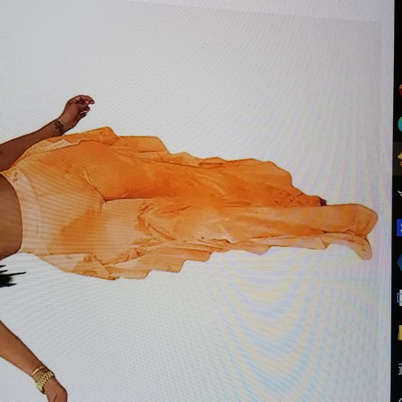 Women's bikini ruffle beach jumpsuit sex is jump suit sexy see through mesh - Picture 2 of 5